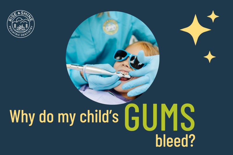 Why do my child's gums bleed?