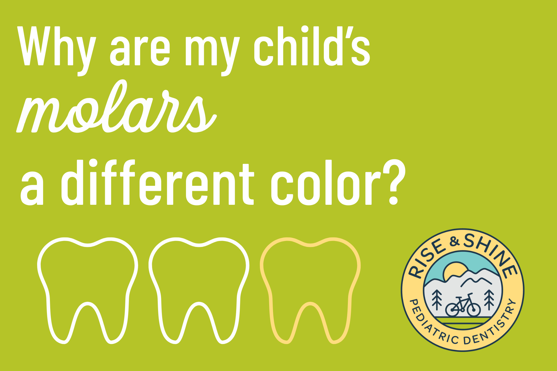 Why are my child's molars a different color